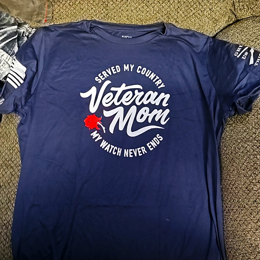 Grunt style veteran mom shirt
